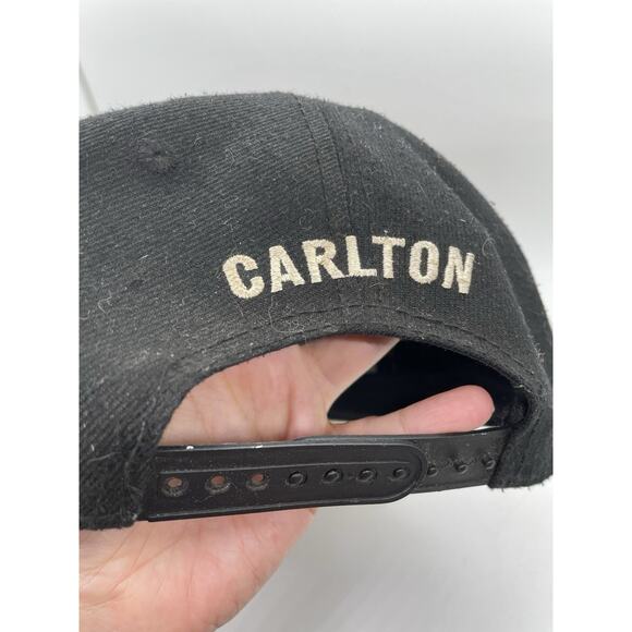 Carlton 9FIFTY A-FRAME Black Classic Flat Peak Official aFL - Picture 6 of 8